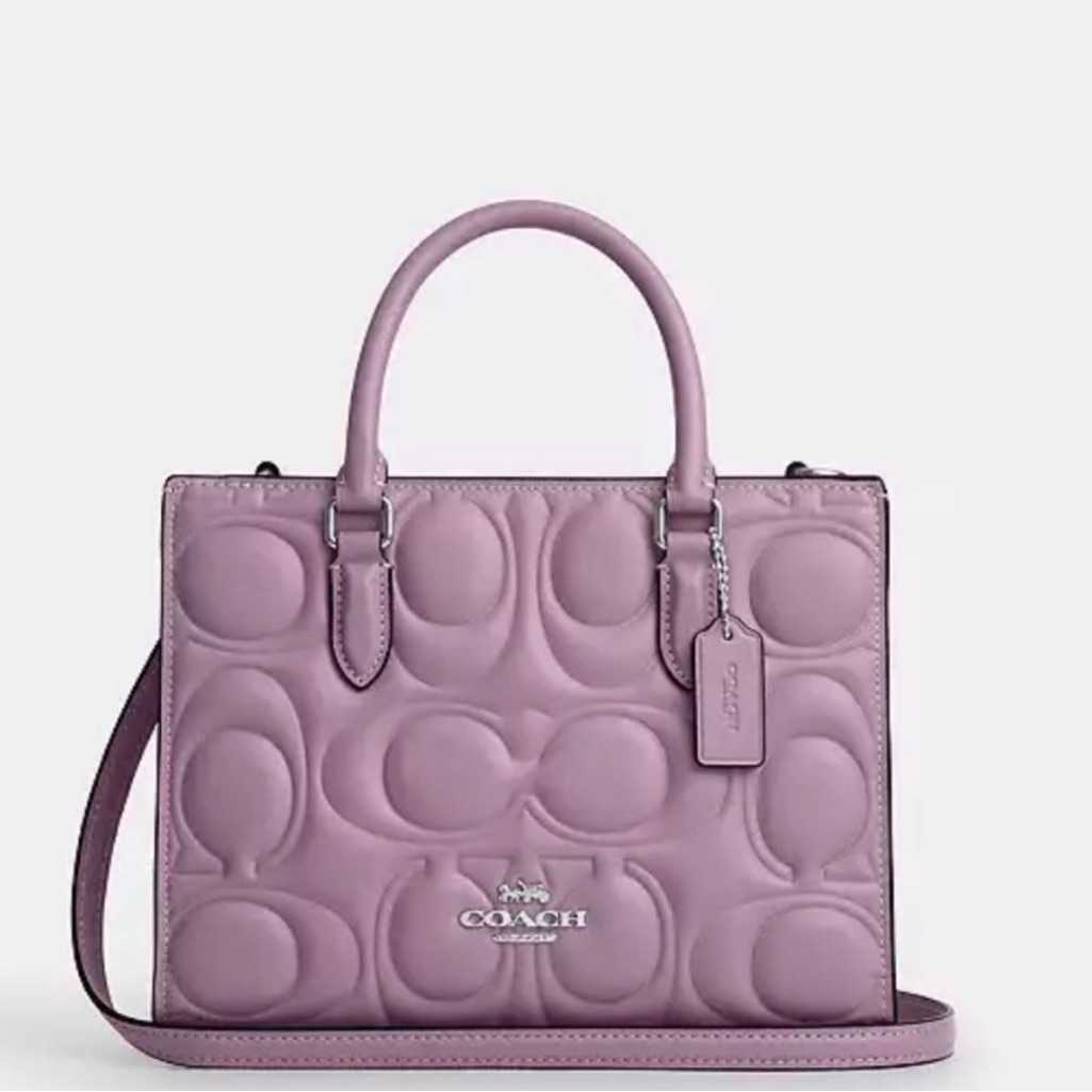 New Coach Maggie Small Tote Bag Signature Leather Cy670 Jasmine